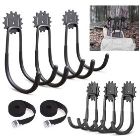 6-piece garage hook Heavy duty, utility steel garage storage hook, wall-mounted garage hook and organizer for organizing power tools, ladders