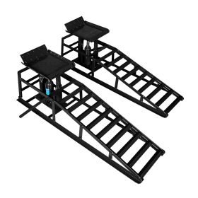 Hydraulic Car Ramps, 2 Pack Car Ramp High Lift, 11000LBS Automotive Truck Cars Service Ramps