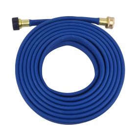 FLORIAX Garden Flat Soaker Hose 1/2 in  More Water Leakage;  Heavy Duty;  Metal Hose Connector Ends;  Save 80% Water Great for Flower beds;  Seed (Length: 25ft)